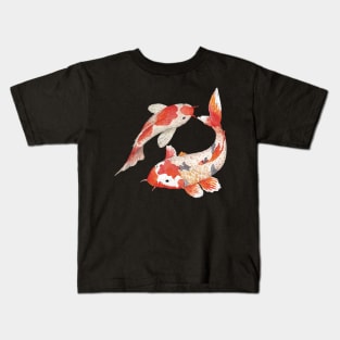 Japanase Aquatic Koi Kids T-Shirt